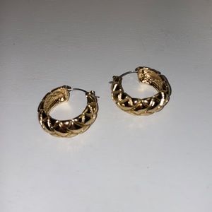 Gold hoop earrings